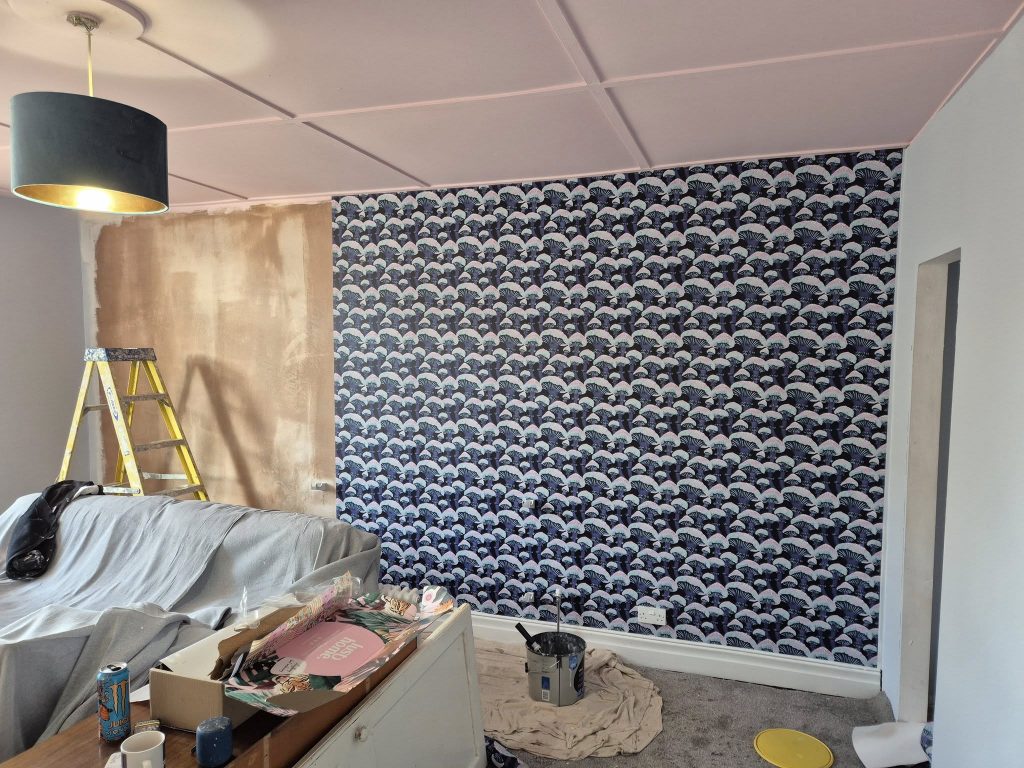 Custom Wall Paper Installation